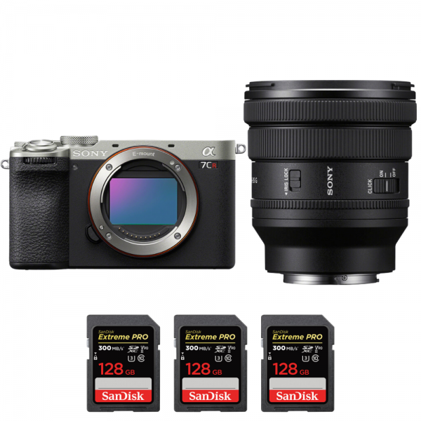 Sony A7CR Silver + FE PZ 16-35mm f/4 G + 3 SanDisk 128GB Extreme PRO UHS-II SDXC 300 MB/s|MCZ DIRECT