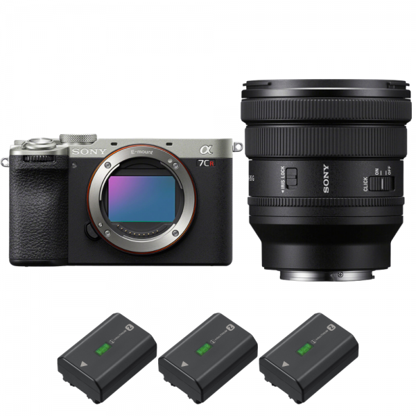 Sony A7CR Silver + FE PZ 16-35mm f/4 G + 3 Sony NP-FZ100|MCZ DIRECT