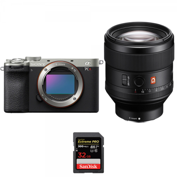 Sony A7CR Silver + FE 85mm f/1.4 GM + 1 SanDisk 32GB Extreme PRO UHS-II SDXC 300 MB/s-1