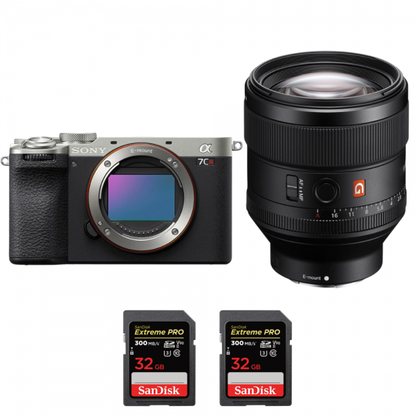 Sony A7CR Silver + FE 85mm f/1.4 GM + 2 SanDisk 32GB Extreme PRO UHS-II SDXC 300 MB/s-1