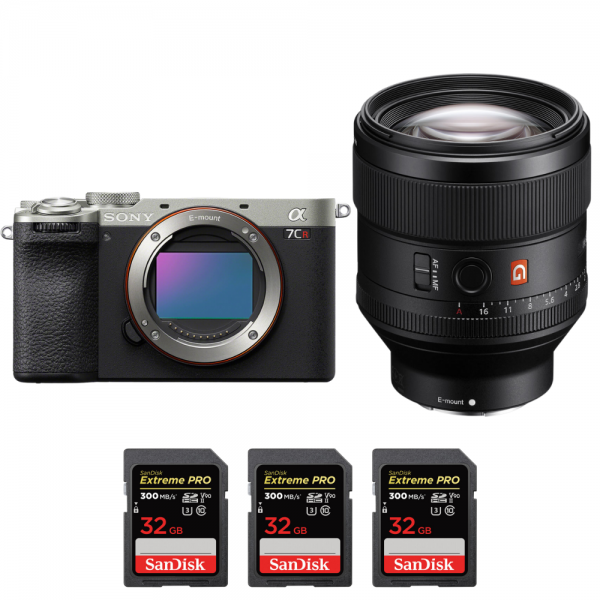 Sony A7CR Silver + FE 85mm f/1.4 GM + 3 SanDisk 32GB Extreme PRO UHS-II SDXC 300 MB/s-1
