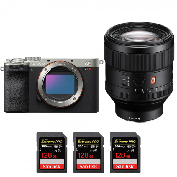 Sony A7CR Silver + FE 85mm f/1.4 GM + 3 SanDisk 128GB Extreme PRO UHS-II SDXC 300 MB/s-1