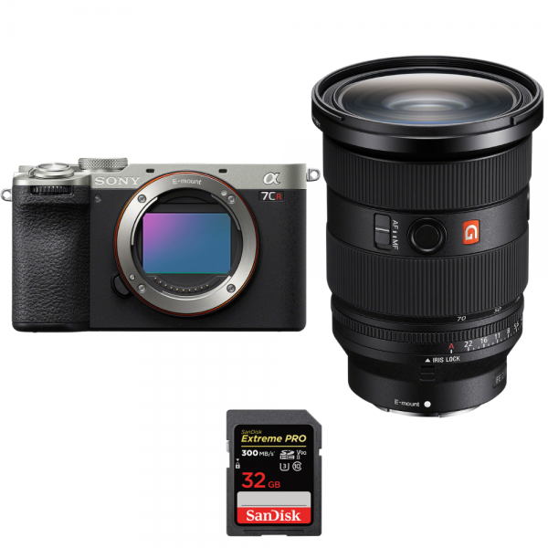 Sony A7CR Silver + FE 24-70mm f/2.8 GM II + 1 SanDisk 32GB Extreme PRO UHS-II SDXC 300 MB/s|MCZ DIRECT