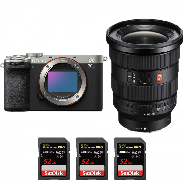 Sony A7CR Silver + FE 16-35mm f/2.8 GM II + 3 SanDisk 32GB Extreme PRO UHS-II SDXC 300 MB/s-1