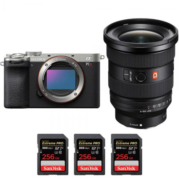 Sony A7CR Silver + FE 16-35mm f/2.8 GM II + 3 SanDisk 256GB Extreme PRO UHS-II SDXC 300 MB/s-1