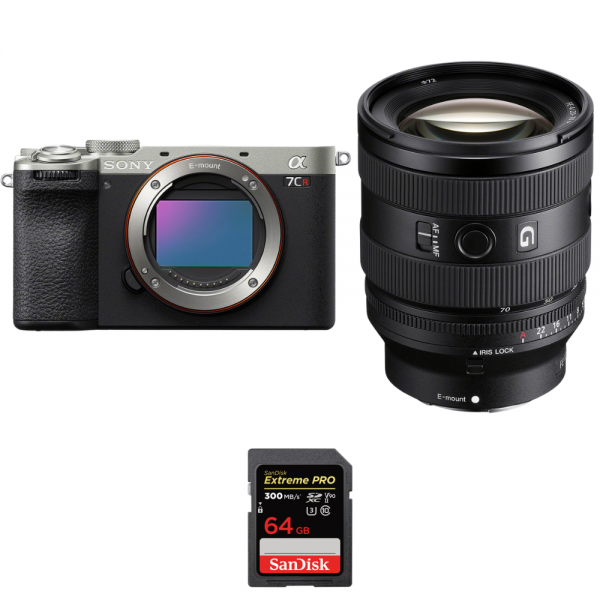 Sony A7CR Silver + FE 20-70mm f/4 G + 1 SanDisk 64GB Extreme PRO UHS-II SDXC 300 MB/s-1