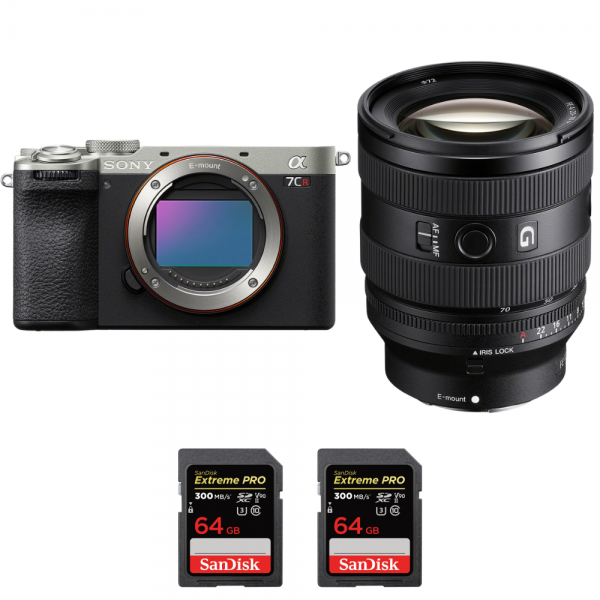 Sony A7CR Silver + FE 20-70mm f/4 G + 2 SanDisk 64GB Extreme PRO UHS-II SDXC 300 MB/s-1