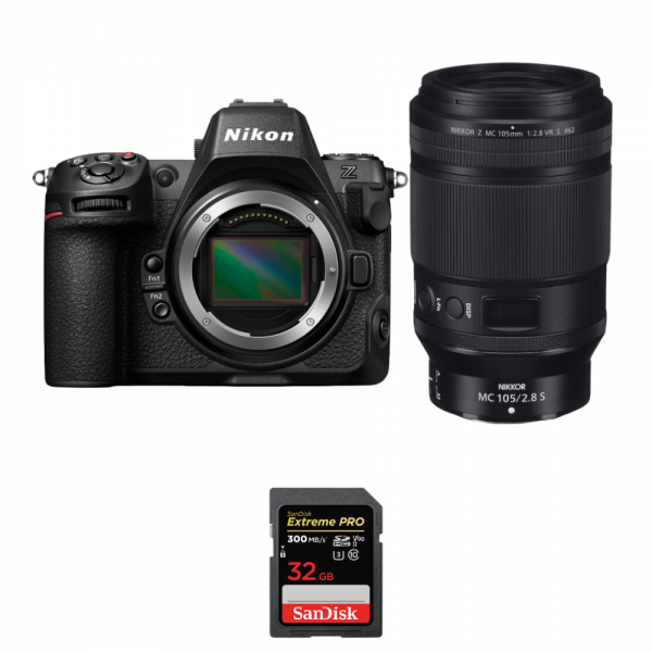 Nikon Z8 + Z MC 105mm f/2.8 VR S Macro + 1 SanDisk 32GB Extreme PRO UHS-II SDXC 300 MB/s|MCZ DIRECT