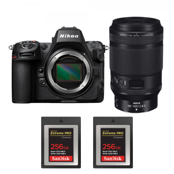 Nikon Z8 + Z MC 105mm f/2.8 VR S Macro + 2 SanDisk 256GB Extreme PRO CFexpress Type B|MCZ DIRECT