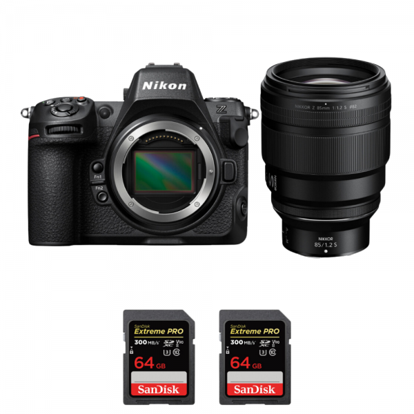 Nikon Z8 + Z 85mm f/1.2 S + 2 SanDisk 64GB Extreme PRO UHS-II SDXC 300 MB/s|MCZ DIRECT