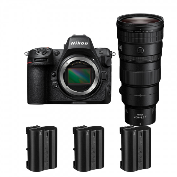 Nikon Z8 + Z 400mm f/4.5 VR S + 3 Nikon EN-EL15c|MCZ DIRECT