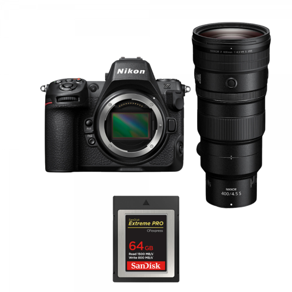 Nikon Z8 + Z 400mm f/4.5 VR S + 1 SanDisk 64GB Extreme PRO CFexpress Type B|MCZ DIRECT