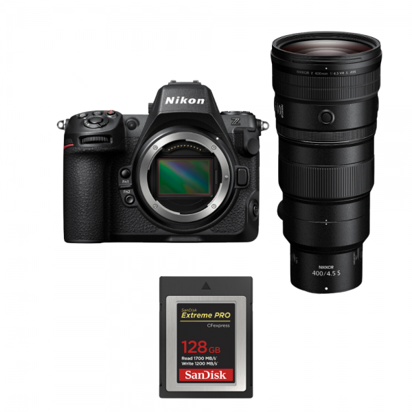 Nikon Z8 + Z 400mm f/4.5 VR S + 1 SanDisk 128GB Extreme PRO CFexpress Type B|MCZ DIRECT