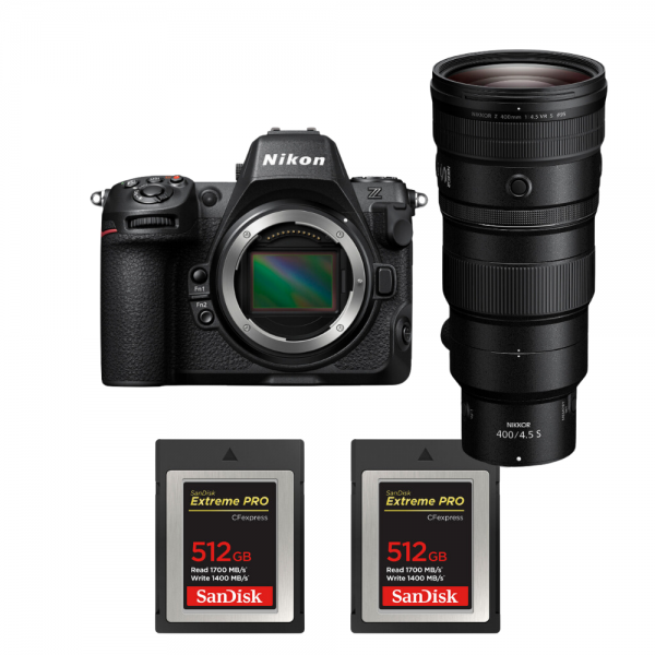 Nikon Z8 + Z 400mm f/4.5 VR S + 2 SanDisk 512GB Extreme PRO CFexpress Type B|MCZ DIRECT