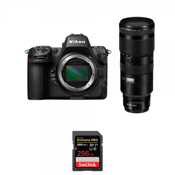 Nikon Z8 + Z 70-200mm f/2.8 VR S + 1 SanDisk 256GB Extreme PRO UHS-II SDXC 300 MB/s|MCZ DIRECT