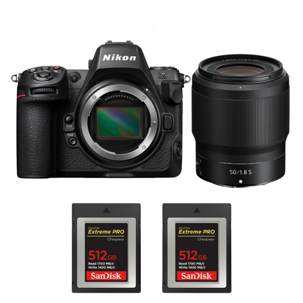 Nikon Z8 + Z 50mm f/1.8 S + 2 SanDisk 512GB Extreme PRO CFexpress Type B-1