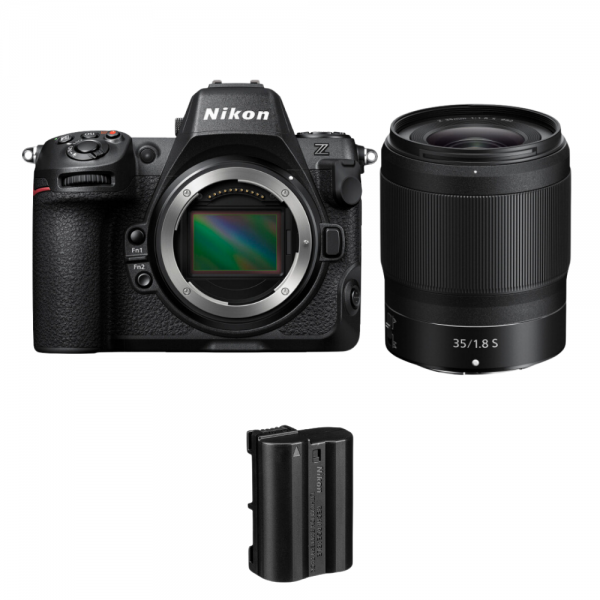 Nikon Z8 + Z 35mm f/1.8 S + 1 Nikon EN-EL15c - Appareil Photo Hybride Plein Format|MCZ DIRECT