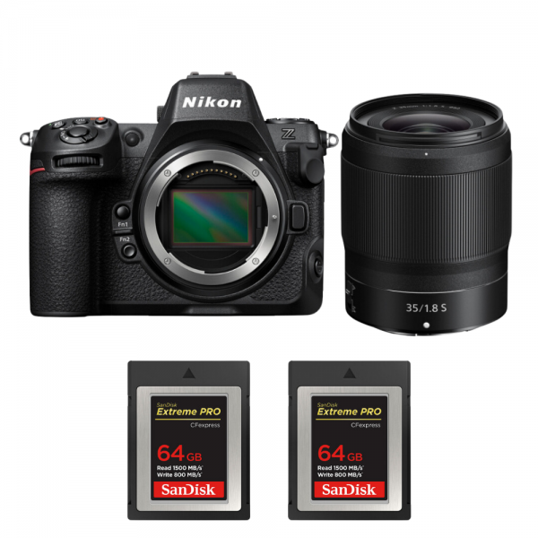 Nikon Z8 + Z 35mm f/1.8 S + 2 SanDisk 64GB Extreme PRO CFexpress Type B|MCZ DIRECT