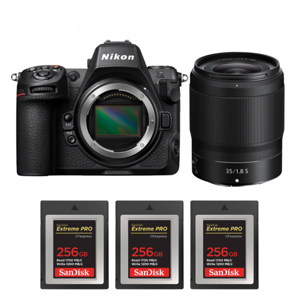 Nikon Z8 + Z 35mm f/1.8 S + 3 SanDisk 256GB Extreme PRO CFexpress Type B-1