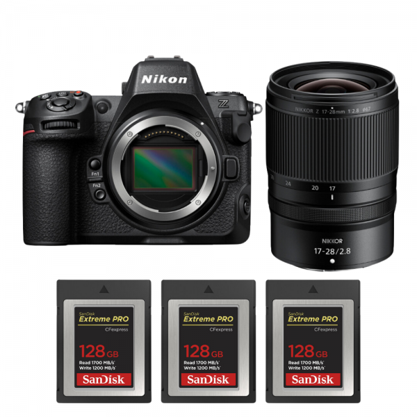 Nikon Z8 + Z 17-28mm f/2.8 + 3 SanDisk 128GB Extreme PRO CFexpress Type B|MCZ DIRECT