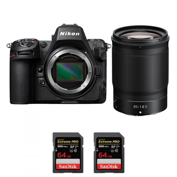 Nikon Z8 + Z 85mm f/1.8 S + 2 SanDisk 64GB Extreme PRO UHS-II SDXC 300 MB/s|MCZ DIRECT