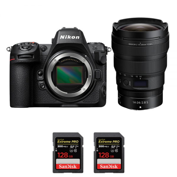 Nikon Z8 + Z 14-24mm f/2.8 S + 2 SanDisk 128GB Extreme PRO UHS-II SDXC 300 MB/s|MCZ DIRECT