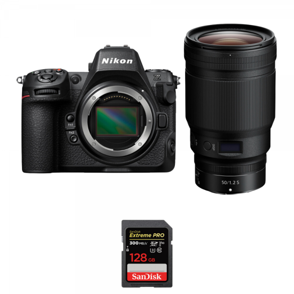 Nikon Z8 + Z 50mm f/1.2 S + 1 SanDisk 128GB Extreme PRO UHS-II SDXC 300 MB/s - Appareil Photo Hybride Plein Format|MCZ DIRECT