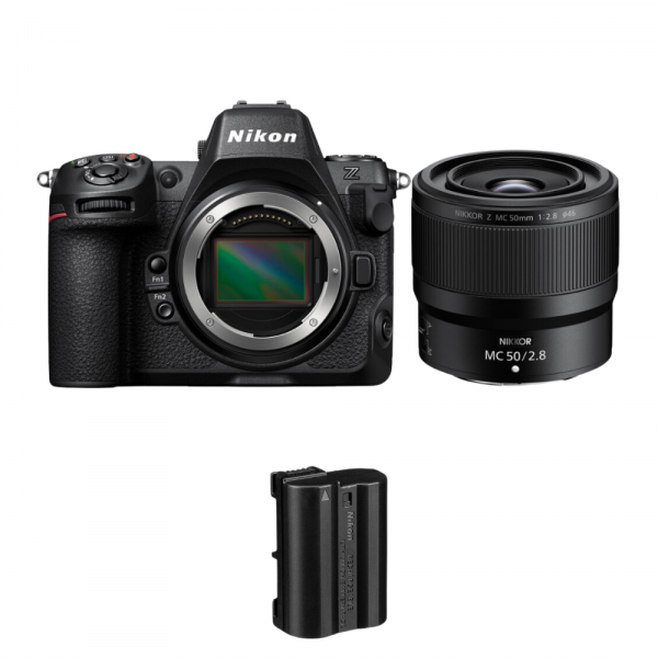 Nikon Z8 + Z MC 50mm f/2.8 Macro + 1 Nikon EN-EL15c - Appareil Photo Hybride Plein Format|MCZ DIRECT