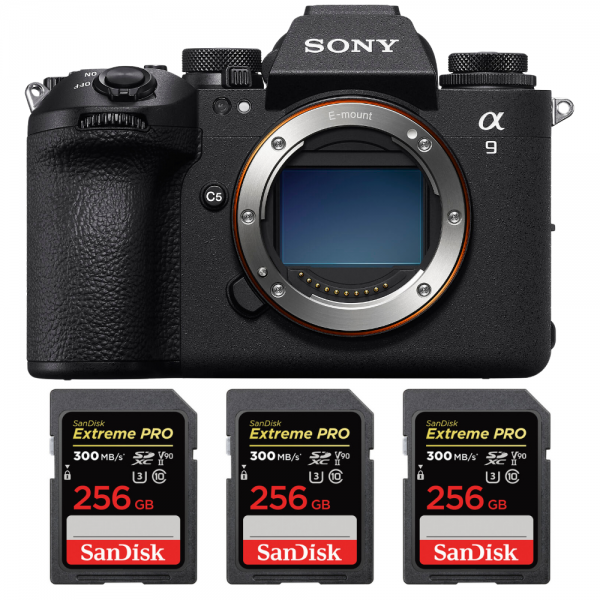 Sony A9 III + 3 SanDisk 256GB Extreme PRO UHS-II SDXC 300 MB/s|MCZ DIRECT