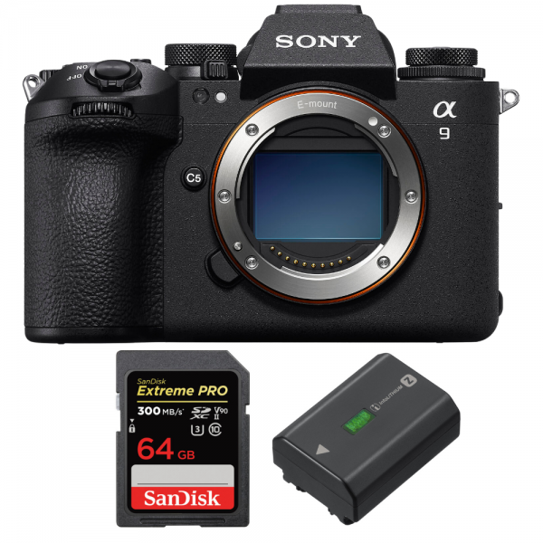 Sony A9 III + 1 SanDisk 64GB Extreme PRO UHS-II SDXC 300 MB/s + 1 Sony NP-FZ100-1