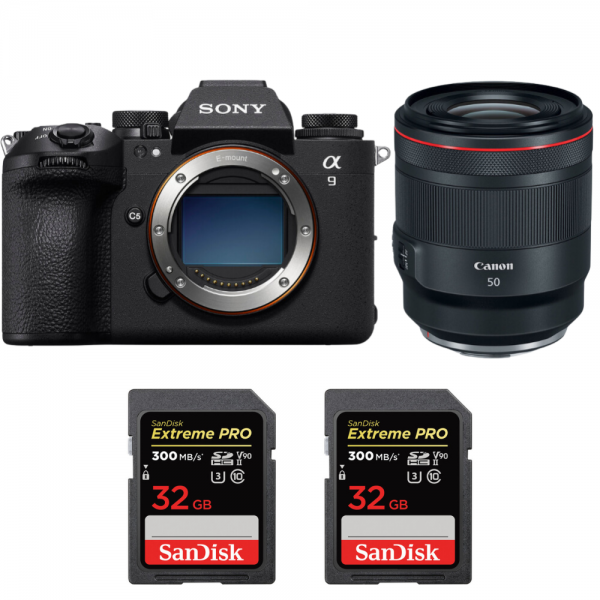 Sony A9 III + FE 50mm f/1.2 GM + 2 SanDisk 32GB Extreme PRO UHS-II SDXC 300 MB/s|MCZ DIRECT