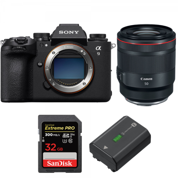 Sony A9 III + FE 50mm f/1.2 GM + 1 SanDisk 32GB Extreme PRO UHS-II SDXC 300 MB/s + 1 Sony NP-FZ100|MCZ DIRECT