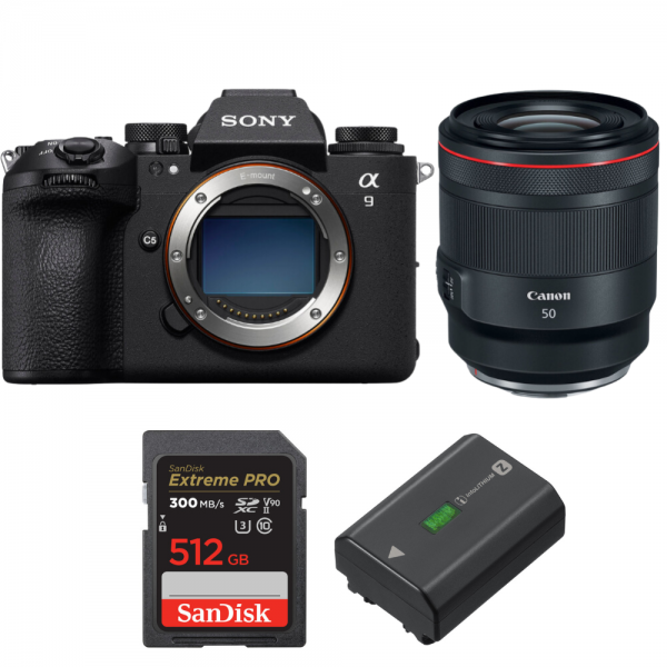 Sony A9 III + FE 50mm f/1.2 GM + 1 SanDisk 512GB Extreme PRO UHS-II SDXC 300 MB/s + 1 Sony NP-FZ100-1