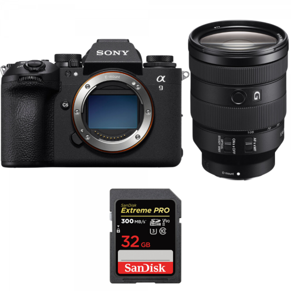 Sony A9 III + FE 24-105mm f/4 G OSS + 1 SanDisk 32GB Extreme PRO UHS-II SDXC 300 MB/s|MCZ DIRECT