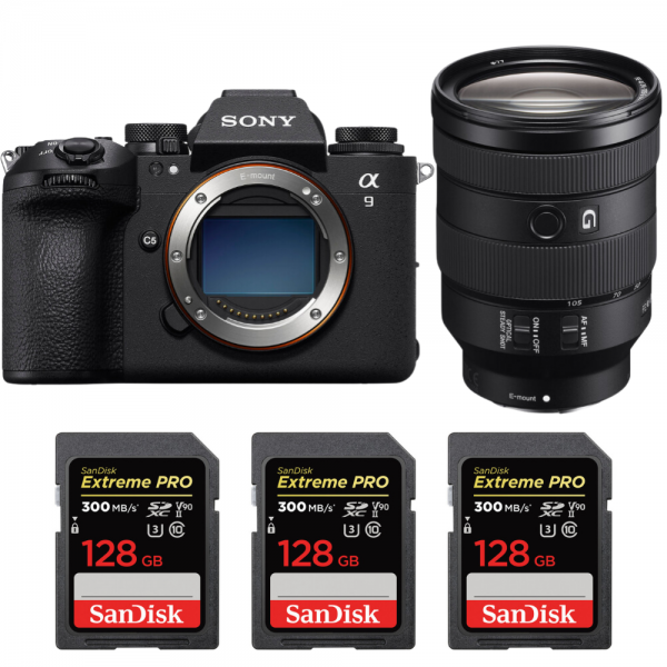 Sony A9 III + FE 24-105mm f/4 G OSS + 3 SanDisk 128GB Extreme PRO UHS-II SDXC 300 MB/s-1