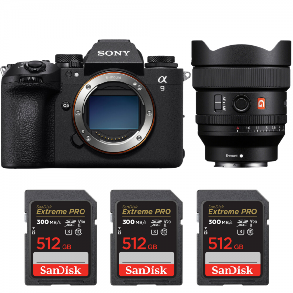 Sony A9 III + FE 14mm f/1.8 GM + 3 SanDisk 512GB Extreme PRO UHS-II SDXC 300 MB/s-1