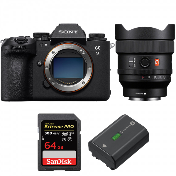 Sony A9 III + FE 14mm f/1.8 GM + 1 SanDisk 64GB Extreme PRO UHS-II SDXC 300 MB/s + 1 Sony NP-FZ100-1