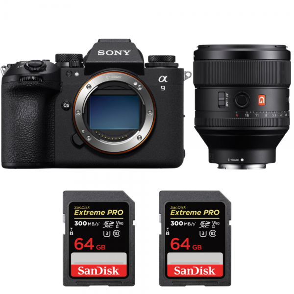 Sony A9 III + FE 85mm f/1.4 GM + 2 SanDisk 64GB Extreme PRO UHS-II SDXC 300 MB/s|MCZ DIRECT