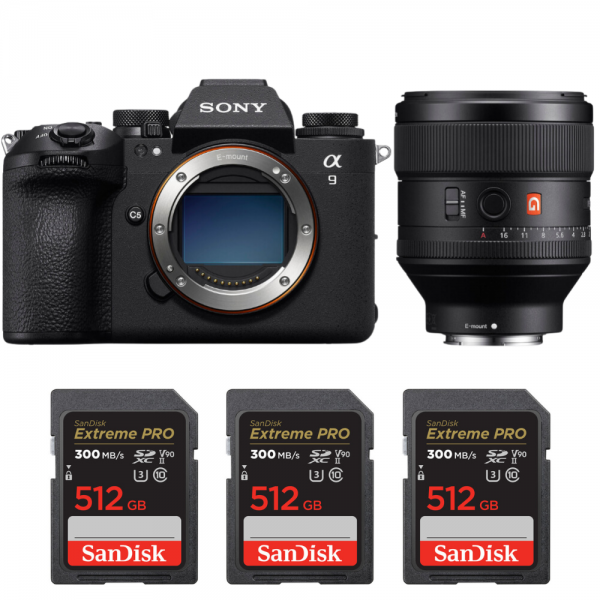 Sony A9 III + FE 85mm f/1.4 GM + 3 SanDisk 512GB Extreme PRO UHS-II SDXC 300 MB/s|MCZ DIRECT