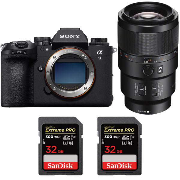 Sony A9 III + FE 90mm f/2.8 Macro G OSS + 2 SanDisk 32GB Extreme PRO UHS-II SDXC 300 MB/s|MCZ DIRECT