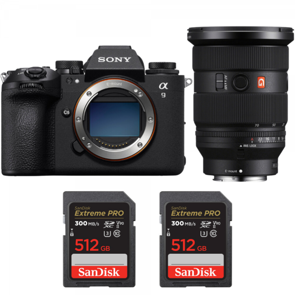 Sony A9 III + FE 24-70mm f/2.8 GM II + 2 SanDisk 512GB Extreme PRO UHS-II SDXC 300 MB/s|MCZ DIRECT