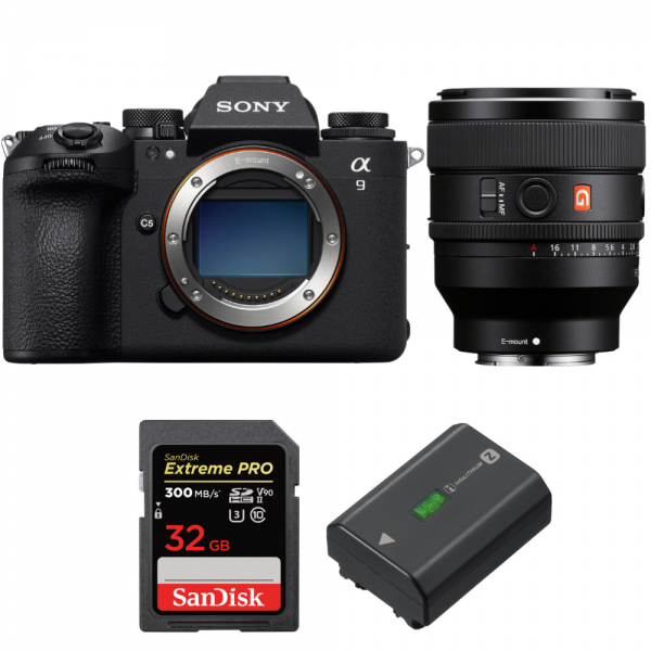 Sony A9 III + FE 50mm f/1.4 GM + 1 SanDisk 32GB Extreme PRO UHS-II SDXC 300 MB/s + 1 Sony NP-FZ100|MCZ DIRECT