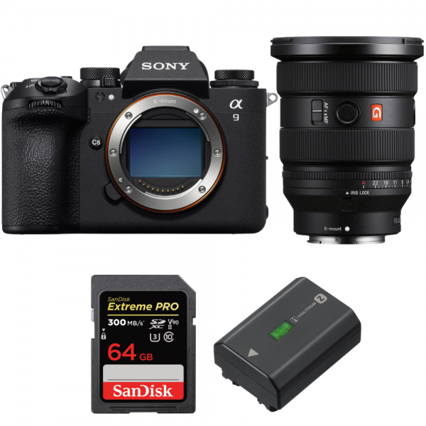 Sony A9 III + FE 16-35mm f/2.8 GM II + 1 SanDisk 64GB Extreme PRO UHS-II SDXC 300 MB/s + 1 Sony NP-FZ100-1