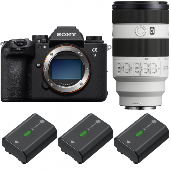 Sony A9 III + FE 70-200mm f/4 Macro G OSS II + 3 Sony NP-FZ100|MCZ DIRECT