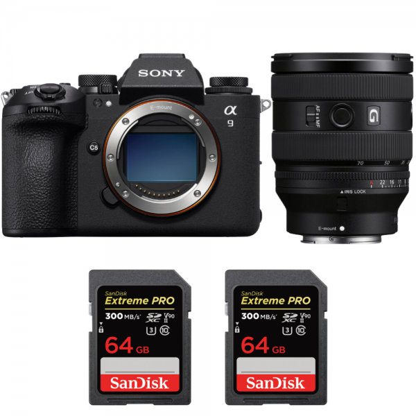 Sony A9 III + FE 20-70mm f/4 G + 2 SanDisk 64GB Extreme PRO UHS-II SDXC 300 MB/s|MCZ DIRECT