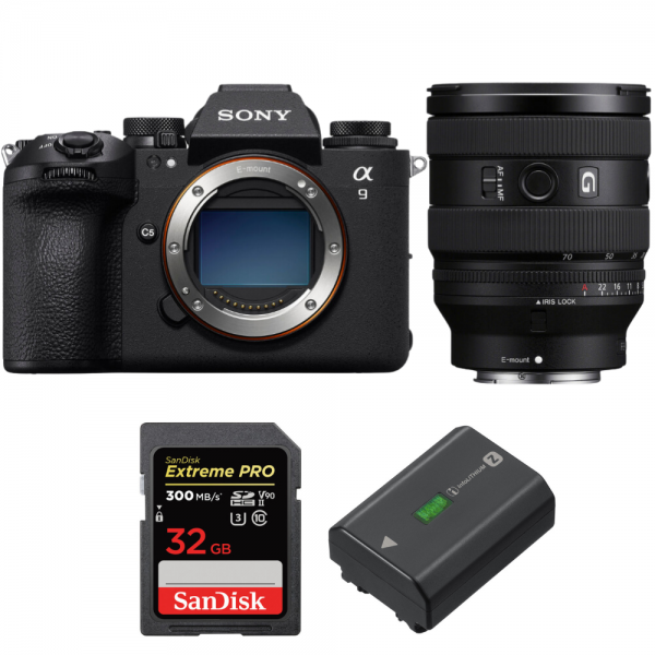 Sony A9 III + FE 20-70mm f/4 G + 1 SanDisk 32GB Extreme PRO UHS-II SDXC 300 MB/s + 1 Sony NP-FZ100-1