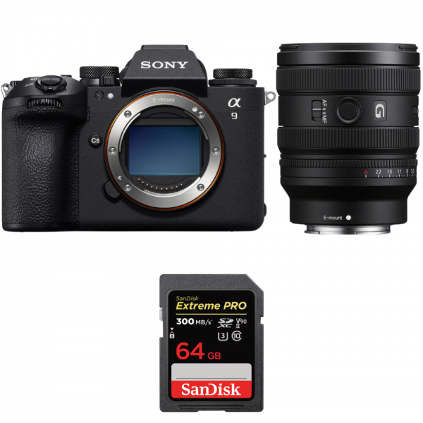 Sony A9 III + FE 24-50mm f/2.8 G + 1 SanDisk 64GB Extreme PRO UHS-II SDXC 300 MB/s|MCZ DIRECT