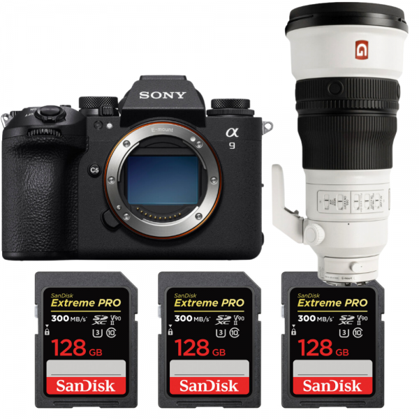 Sony A9 III + FE 300mm f/2.8 GM OSS + 3 SanDisk 128GB Extreme PRO UHS-II SDXC 300 MB/s|MCZ DIRECT