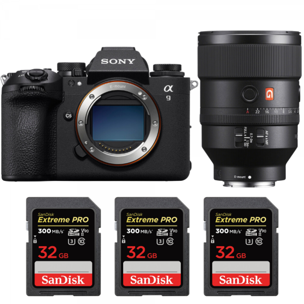 Sony A9 III + FE 135mm f/1.8 GM + 3 SanDisk 32GB Extreme PRO UHS-II SDXC 300 MB/s|MCZ DIRECT