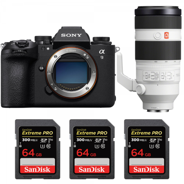 Sony A9 III + FE 100-400mm f/4.5-5.6 GM OSS + 3 SanDisk 64GB Extreme PRO UHS-II SDXC 300 MB/s-1